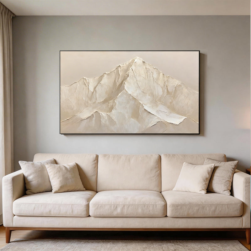 Beige Mountain Minimalist Painting #SMC003