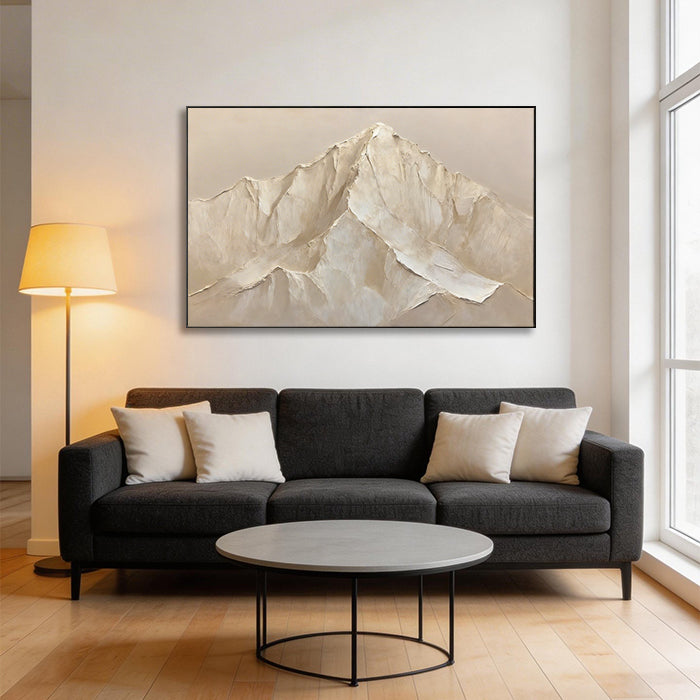 Beige Mountain Minimalist Painting #SMC003
