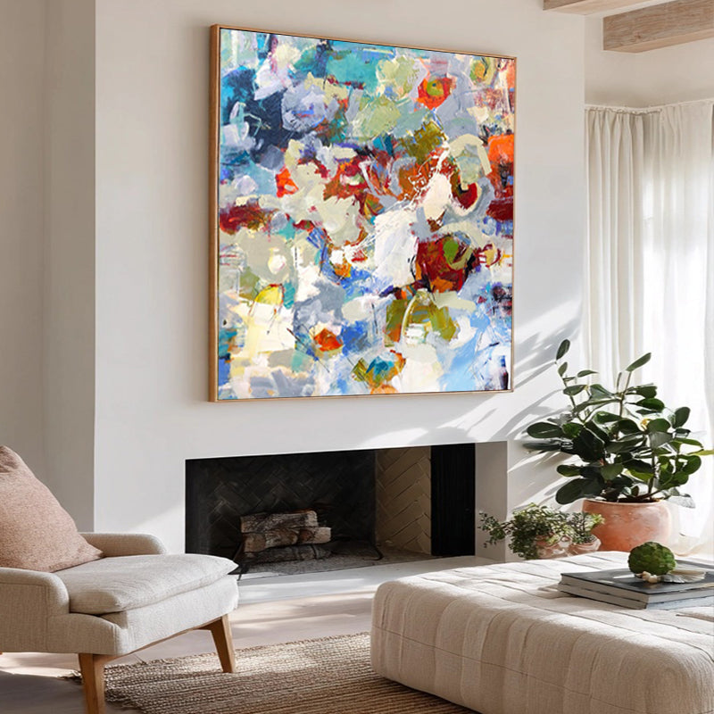 Contemporary Colorful Impression Square Painting SMC 079