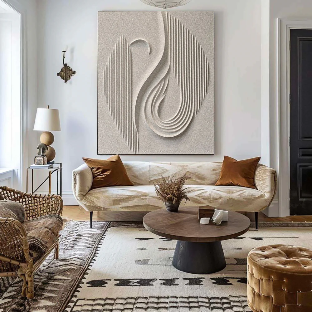 Minimalist Abstract Canvas Intricate Textured Design # SMC 032