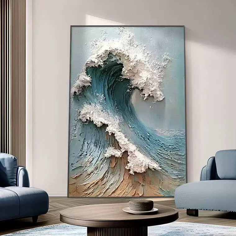 Blue & Green Abstract Painting # SMC 024