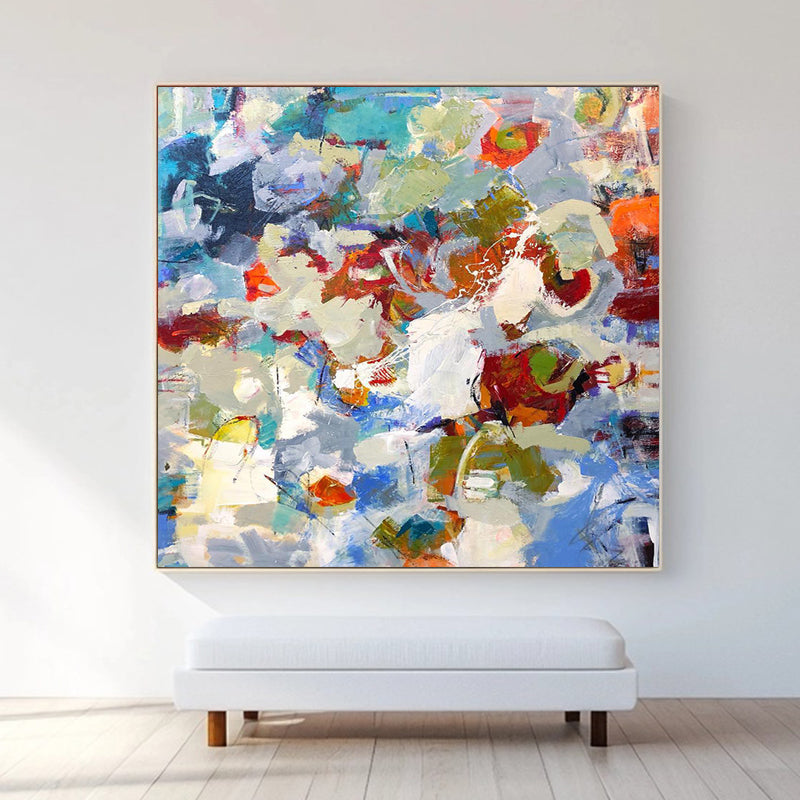 Contemporary Colorful Impression Square Painting  SMC 079