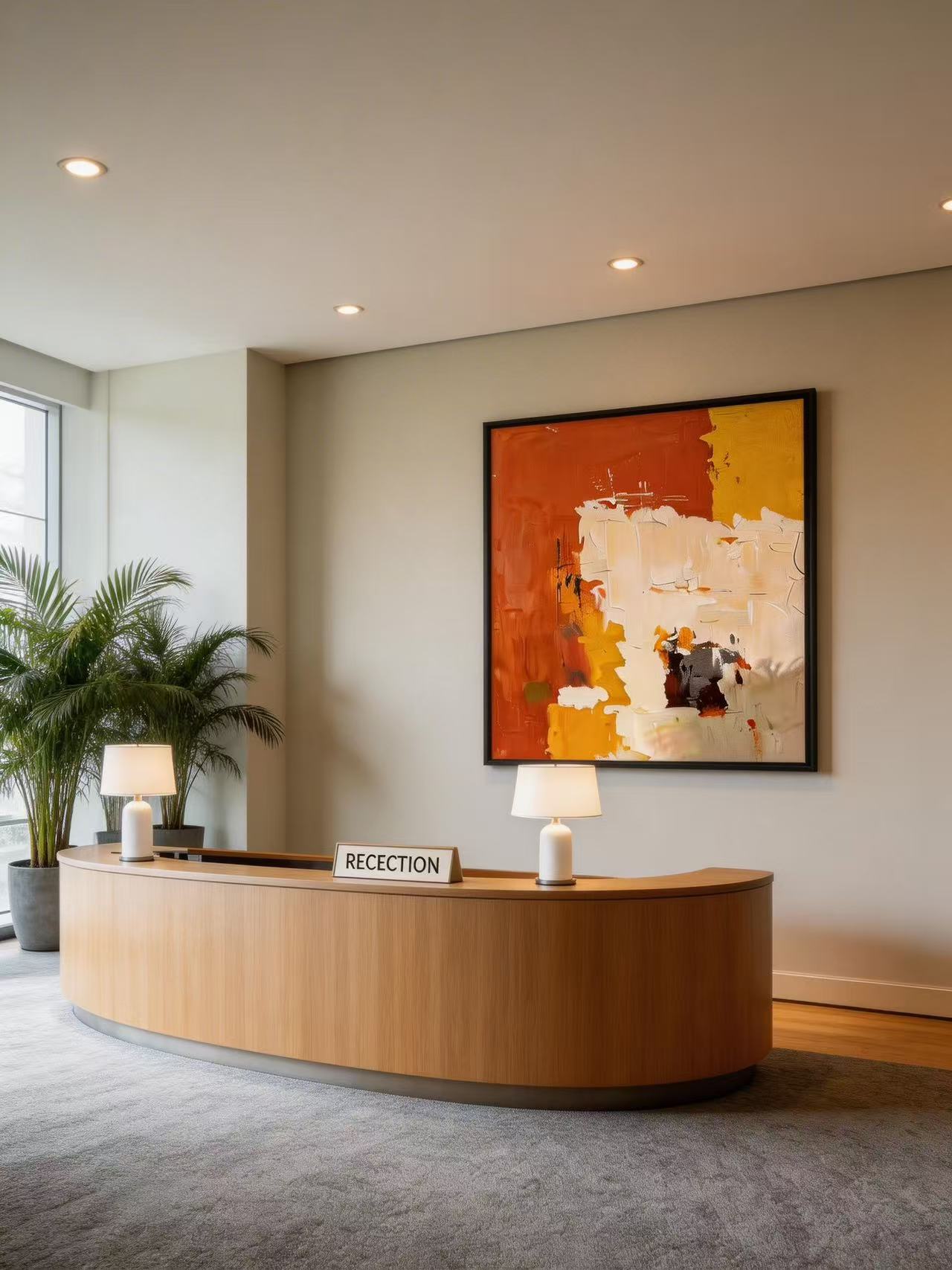 Abstract Oil Painting on Heavy Canvas Minimalist Abstract Painting #S M C 007