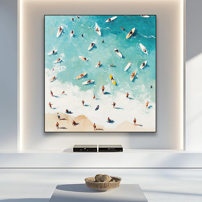 Summer beach hand-drawn art painting SMC 074