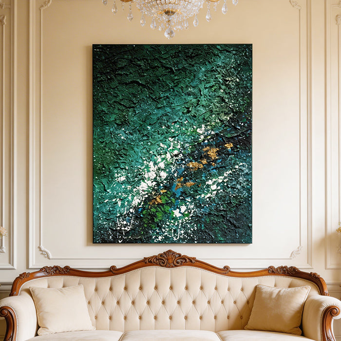 Green Minimalist Abstract Painting #SMC004