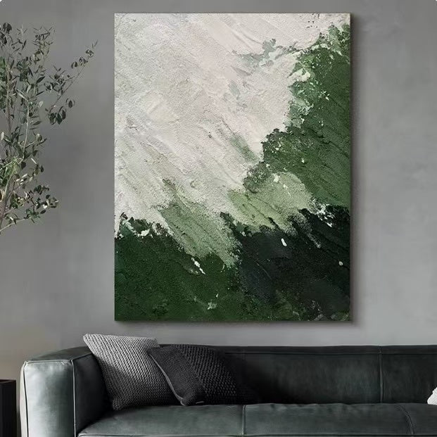 Minimalist Art in Thick Oil Green # SMC 027