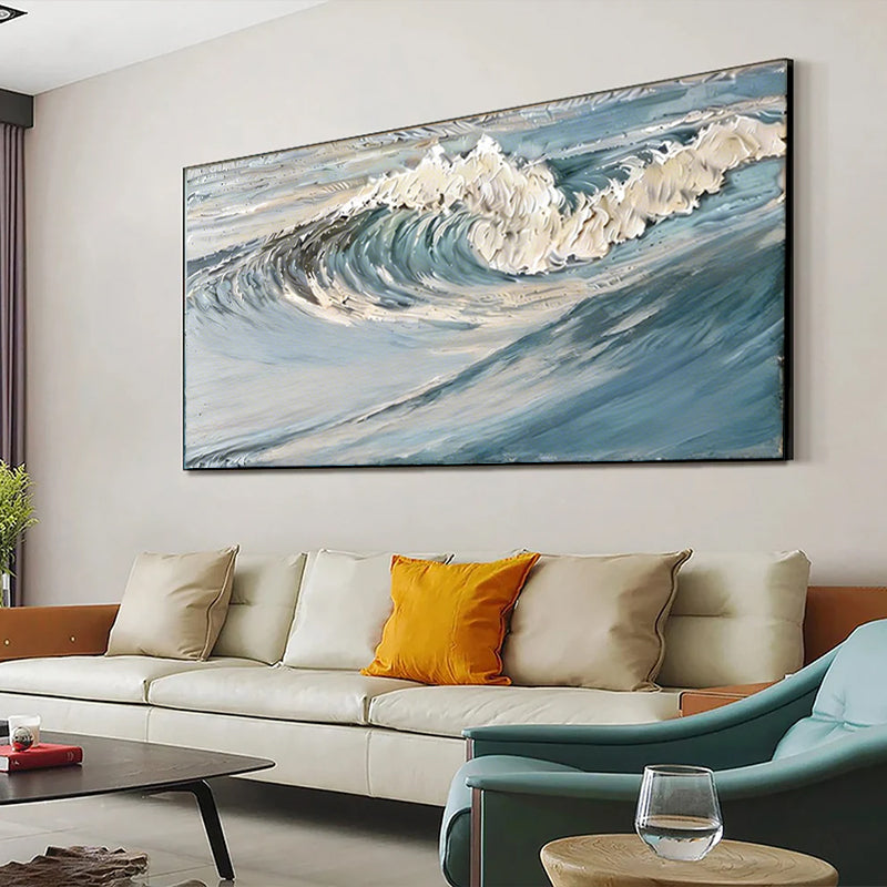 Blue & Green Abstract Painting #SMC 002