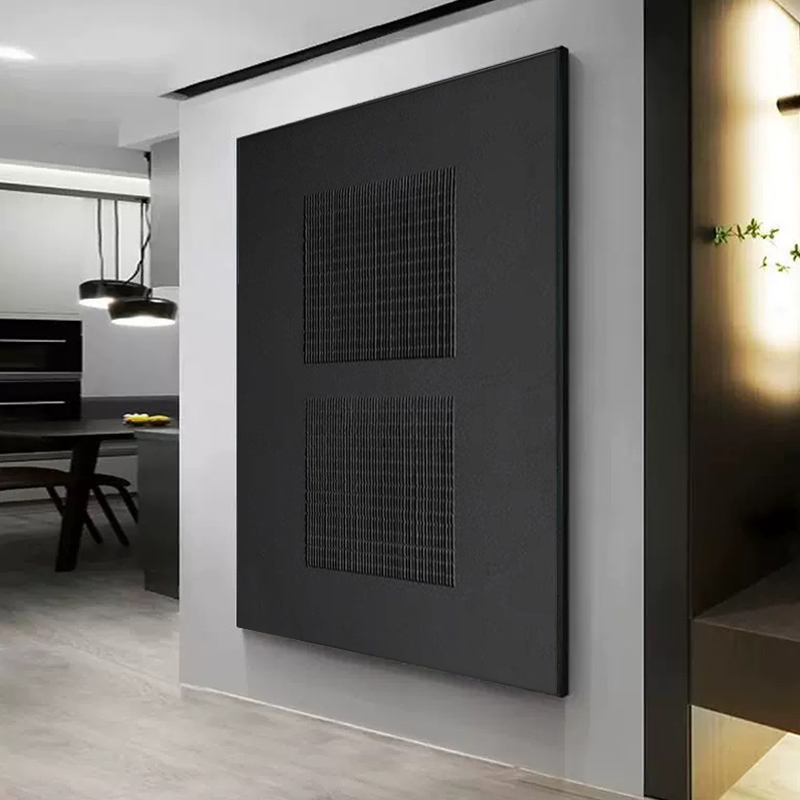 handmade artwork black  effect living room  wall hanging art  painting SMC 059