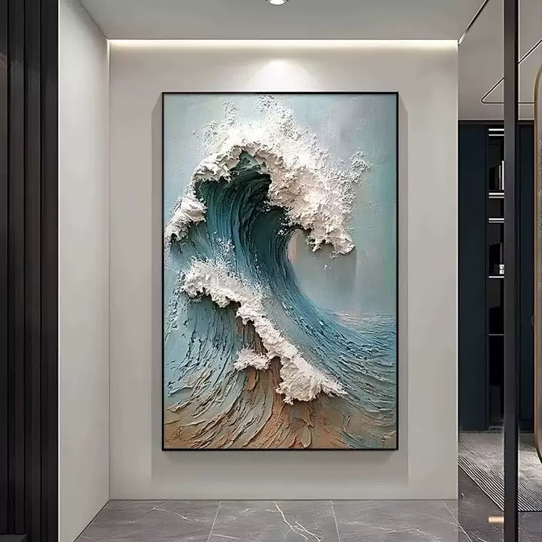 Blue & Green Abstract Painting # SMC 024