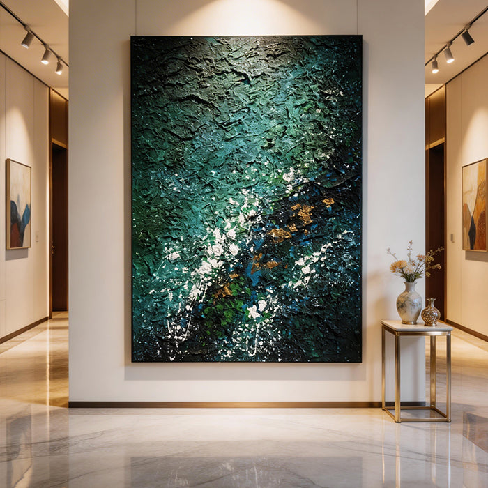 Green Minimalist Abstract Painting #SMC004