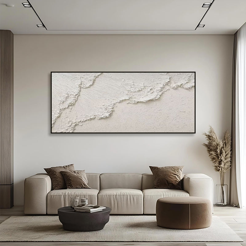 Impasto minimalist art painting of ocean spray SMC 081