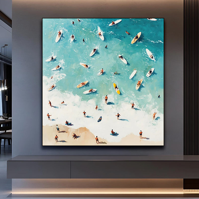 Summer beach hand-drawn art painting SMC 074