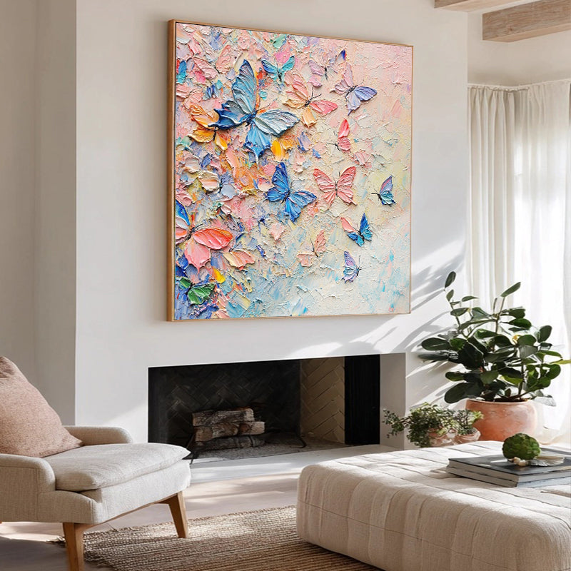 Impasto Art Oil Painting butterfly  SMC 080
