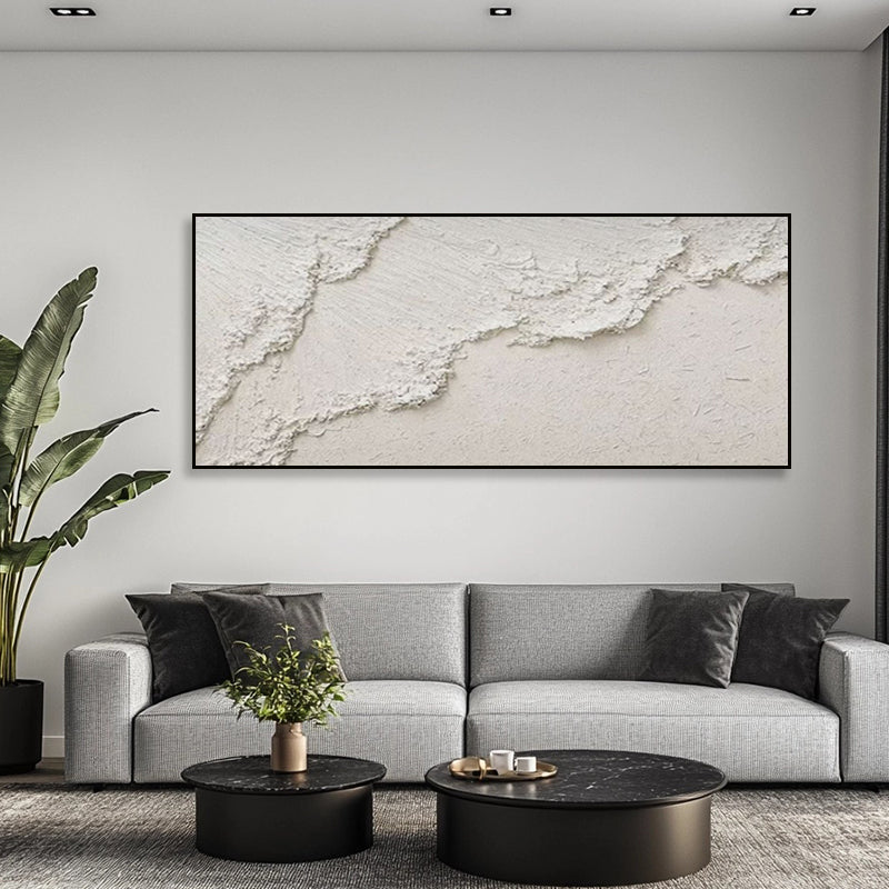 Impasto minimalist art painting of ocean spray SMC 081