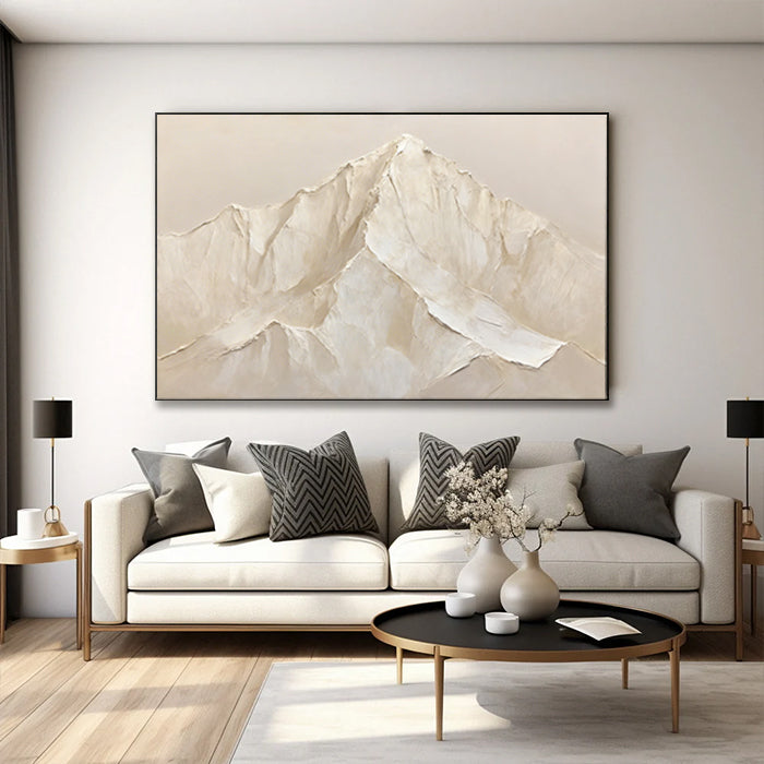 Beige Mountain  Minimalist Painting #SMC003