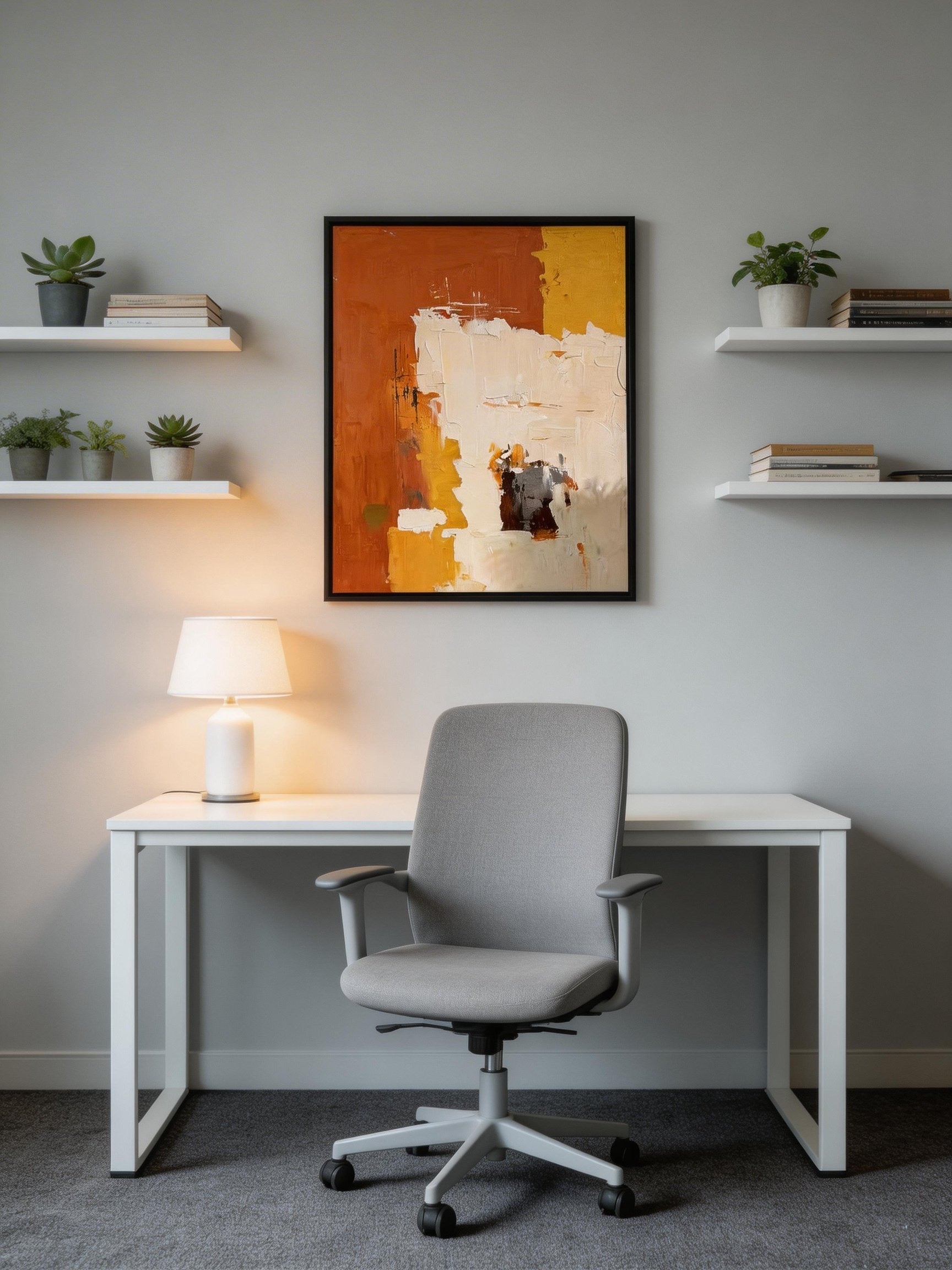 Abstract Oil Painting on Heavy Canvas Minimalist Abstract Painting #S M C 007