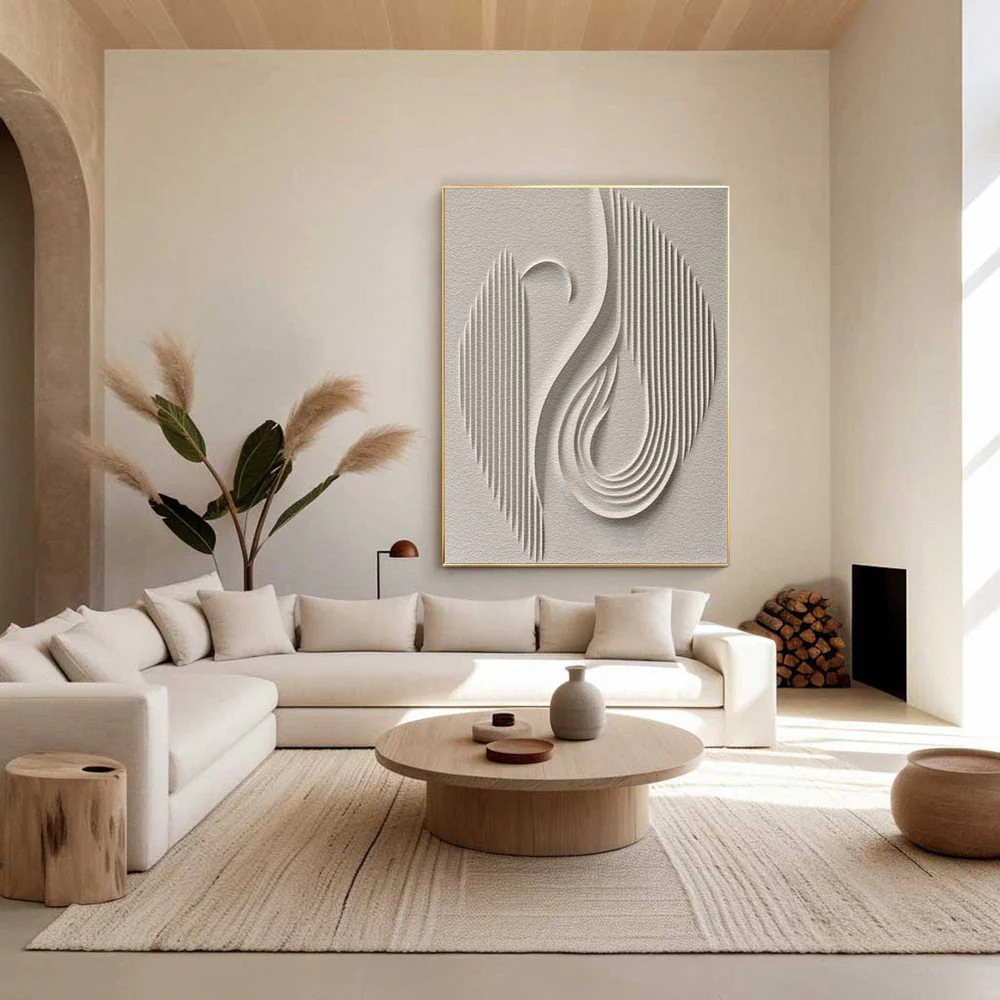 Minimalist Abstract Canvas Intricate Textured Design  # SMC 032