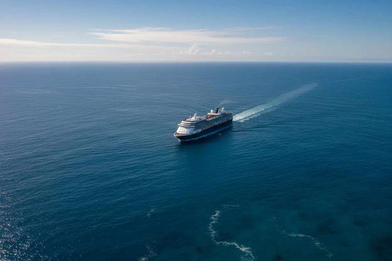 重新生成，太平洋有一艘客轮，从远方是过来