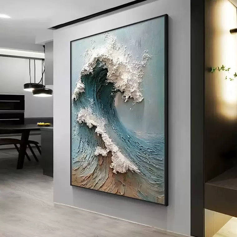 Blue & Green Abstract Painting # SMC 024