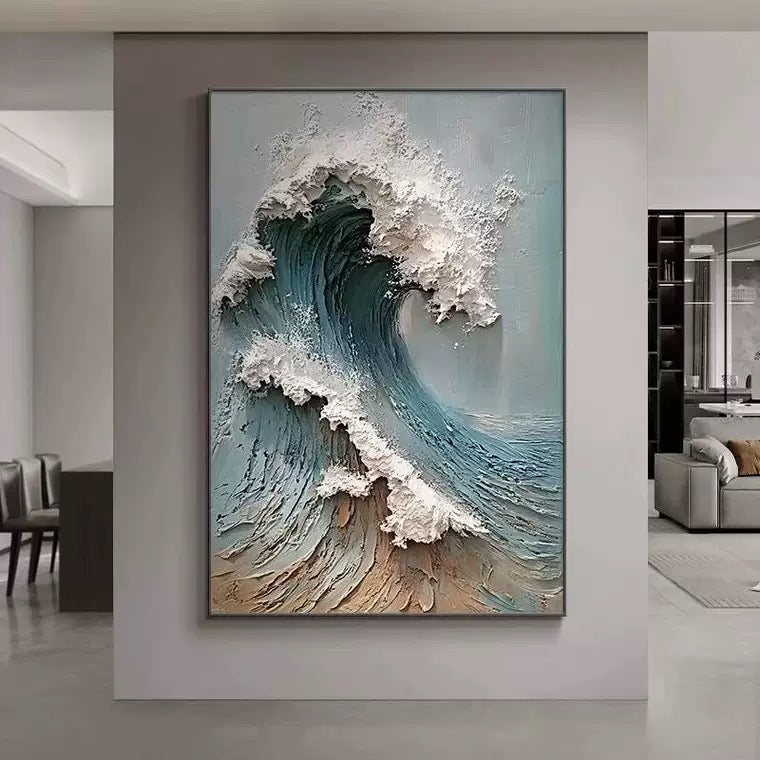 Blue & Green Abstract Painting # SMC 024